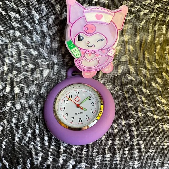 SANRIO Purple Nurse-Themed Quartz Watch - Picture 1 of 3